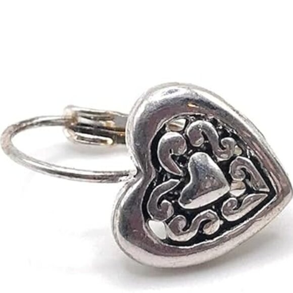 Cookie Lee Heart Earrings (D31) 48056 - Picture 1 of 2